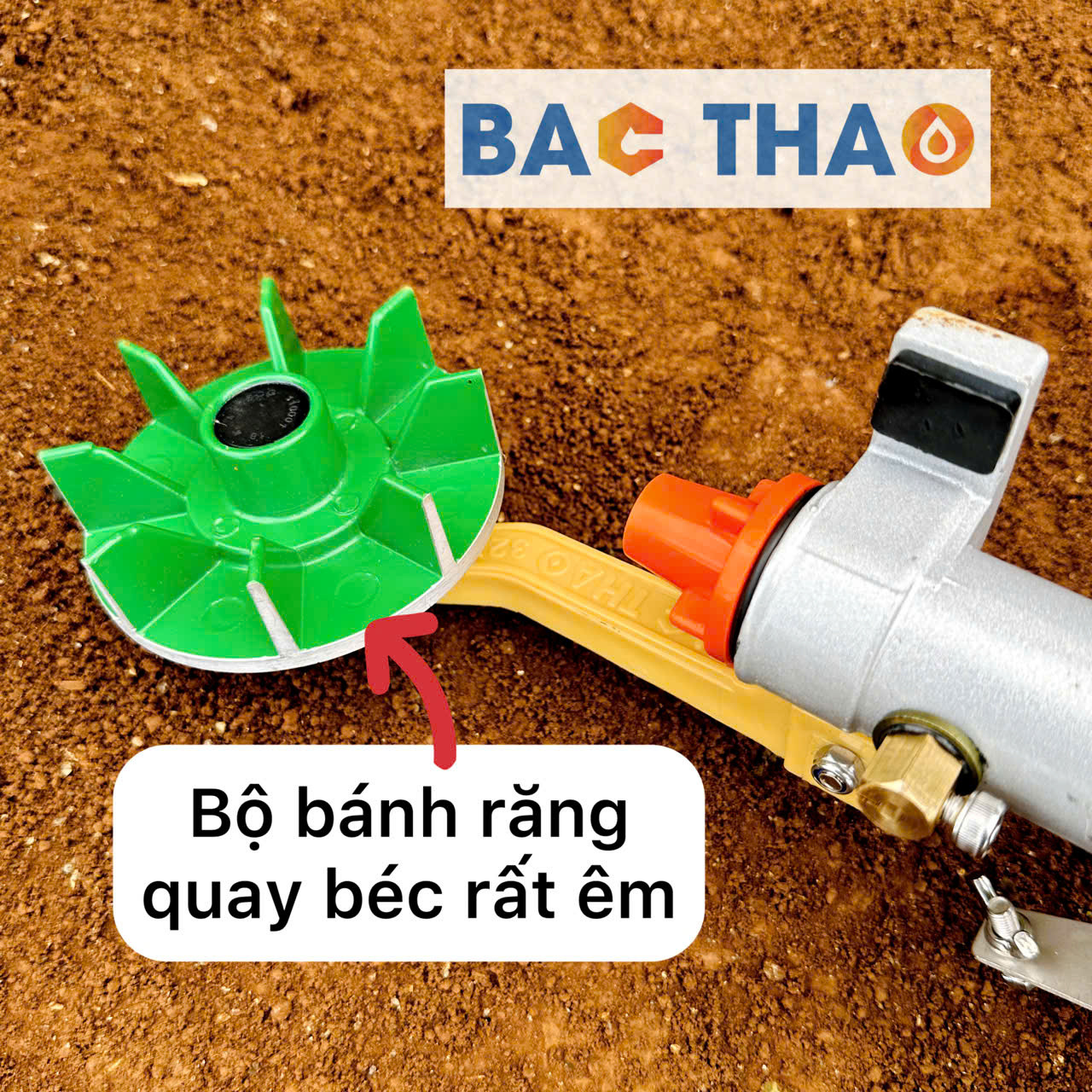 béc BT32X có bánh răng mini chia nước đều đẹp