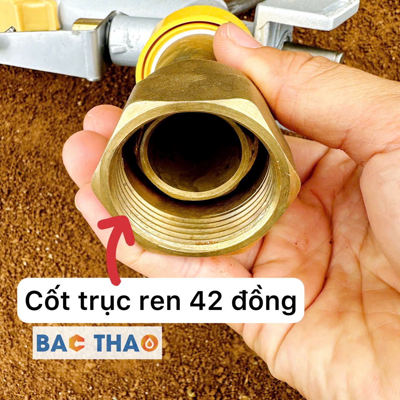 béc tưới phun mưa bằng đồng ren 42