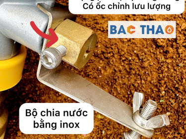 Béc BT-32X tưới phun mưa quay bánh răng mini chạy bơm từ 2hp có chỉnh tốc độ và lưu lượng nước