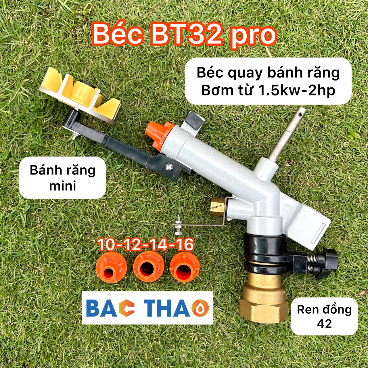 béc BT32 pro - béc tưới bánh răng mini