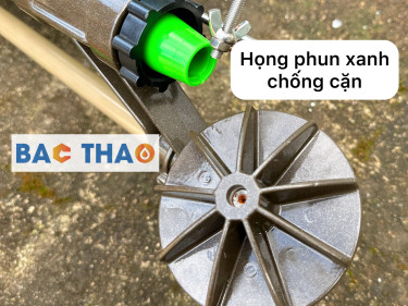 Béc BT42 - béc tưới phun mưa 3 tia có họng phun màu xanh kháng gió chống tắc béc