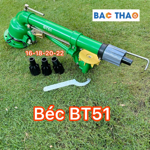 Béc BT51 - béc đại tưới phun mưa tầm xa bán kính 46 mét