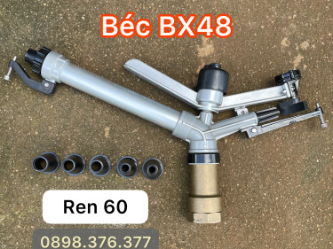 Béc BX48 - Béc bướm tưới phun mưa tầm xa bán kính lớn 48 mét, xoay tròn 360 độ