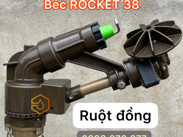 Béc ROCKET 38 - Béc tưới bánh răng bán kính 38m chuyên tưới nước có lẫn cặn